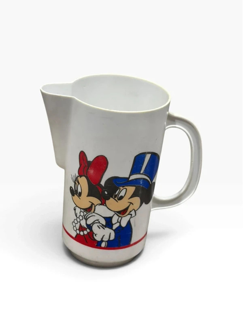 Vintage Disney Mickey & Minnie Mouse Plastic Pitcher Wedding Formal Design